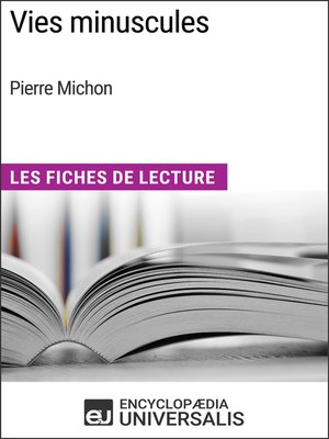 cover image of Vies minuscules de Pierre Michon